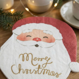 Merry Christmas Julemand Servietter