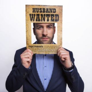 Bryllup: Wanted Skilt Husband & Wife