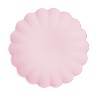 Pastel Plasttallerkener Lyserød