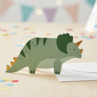 Triceratops Invitationer
