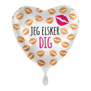 Jeg Elsker Dig Hjerte Folieballon
