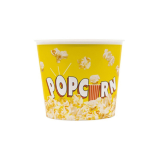 Genanvendeligt Popcornbæger Gul