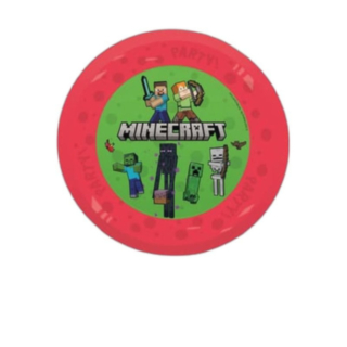 Minecraft® Genanvendelige Plasttallerkener