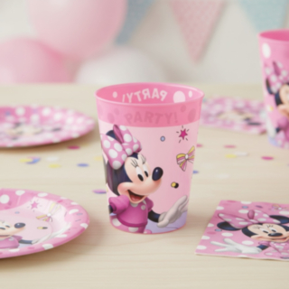 Minnie Mouse® Genanvendelige Plastkrus Lyserød