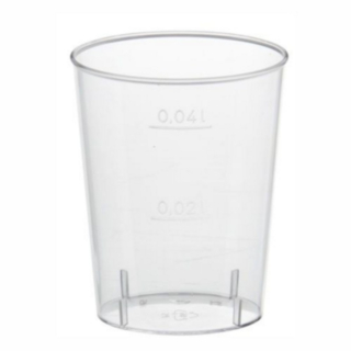 Plastik Snapsglas