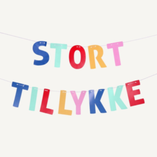 Stort Tillykke Guirlande