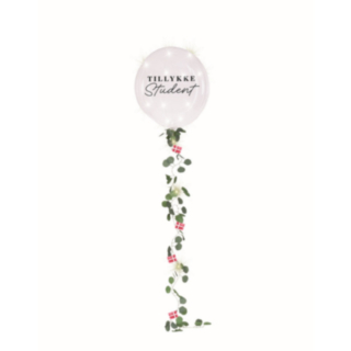 Tillykke Student LED Ballon & Ballonhale