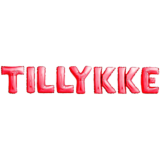 Tillykke Folieballoner Rød