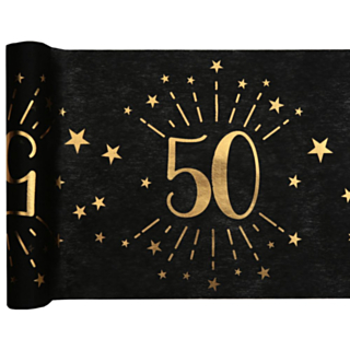 50 Års Bordløber Guld/Sort