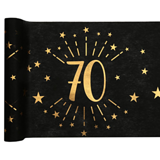70 Års Bordløber Guld/Sort