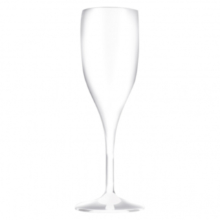 Premium Plastik Champagneglas Hvid