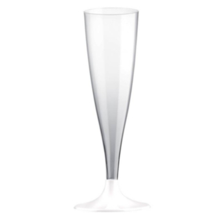 Tynde Champagneglas Hvid