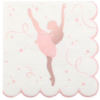 Ballerina Servietter Rosaguld