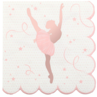 Ballerina Servietter Rosaguld