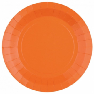 Paptallerkener Orange