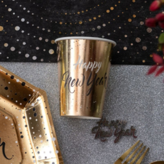 Happy New Year Papkrus Guld