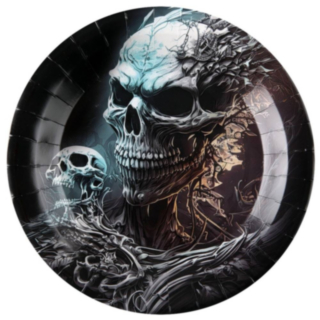 Horror Skelet Paptallerkener