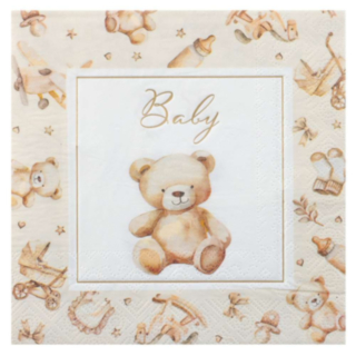 Little Teddy Servietter Elfenben
