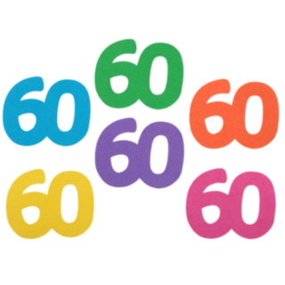 60 Års Fødselsdag Bordpynt Multi