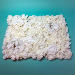 Blomster Panel Hvid