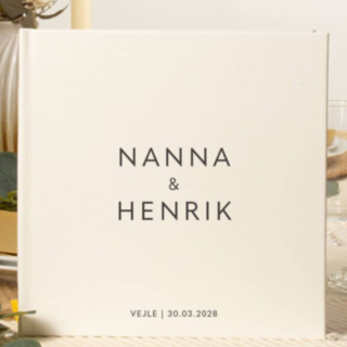 Personaliseret Gæstebog Kunstlæder