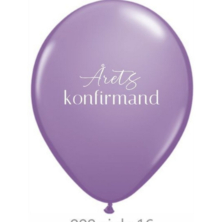 Årets Konfirmand Balloner Lilla