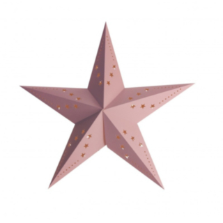 Papirstjerne Pastelrosa