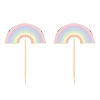 Pastel Regnbue Kagepinde