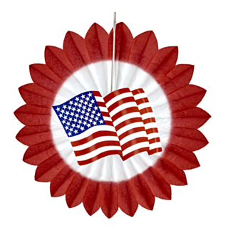 USA Rosette Rød