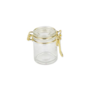 Patentglas Opbevaringsglas Klar/Guld
