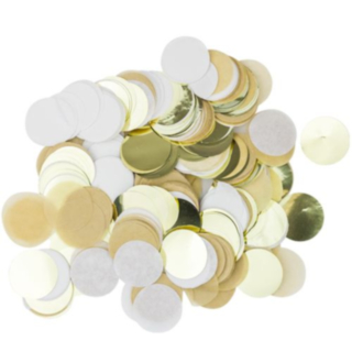 Bordkonfetti Kraft/Hvid/Guld