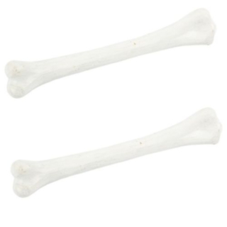 Dekorative Knogler Resin Hvid 2-pak