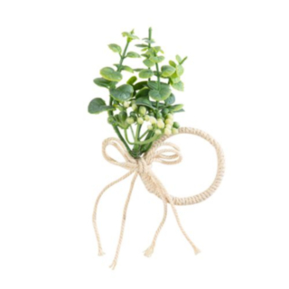 Eucalyptus Servietring Grøn/Hvid