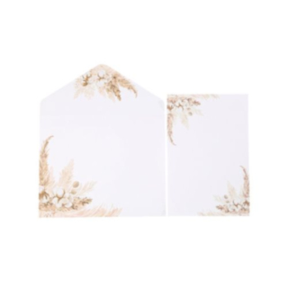 Pampas Invitationskort Med Konvolut