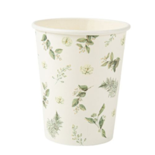 Botanisk Papkrus Hvid/Grøn
