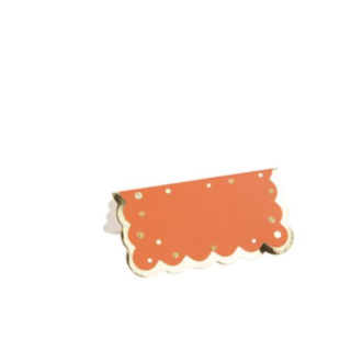 Prikkede Bordkort Terracotta/Guld