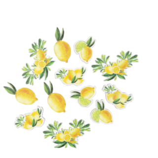 Citron Bordkonfetti Gul/Grøn