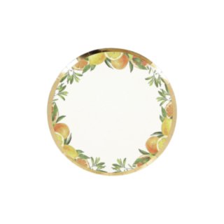 Citrus Paptallerkener Guld