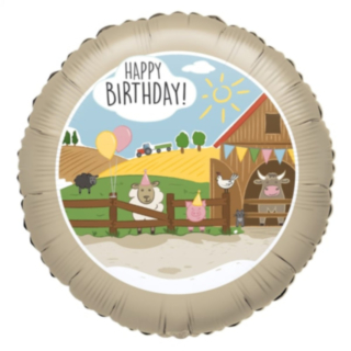 Bondegård Happy Birthday Folieballon