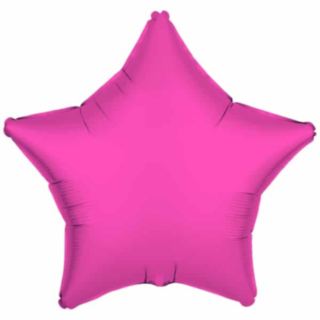 Neon Stjerne Folieballon Pink