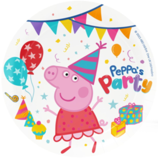 Gurli Gris® Peppa's Party Paptallerkener
