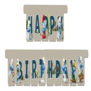 Smurfs® Happy Birthday Guirlande