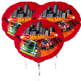 Hot Wheels® Rund Folieballon Rød