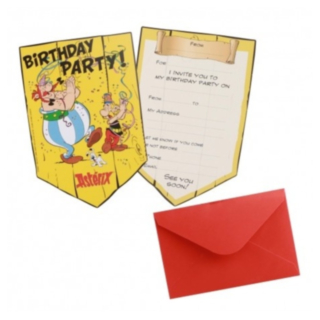 Asterix® Invitationer Med Kuverter