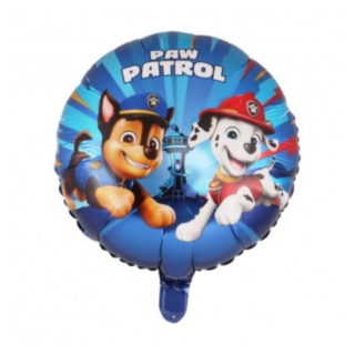 Paw Patrol® Rund Folieballon Blå