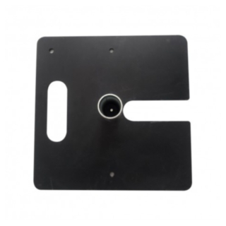 Tung Jern Baseplade Sort 38 X 38 cm