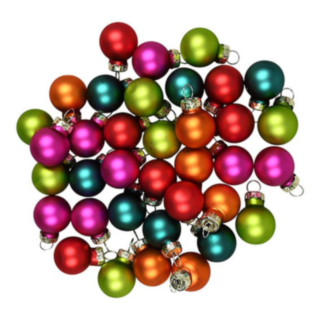 Flerfarvede Julekugler Glas