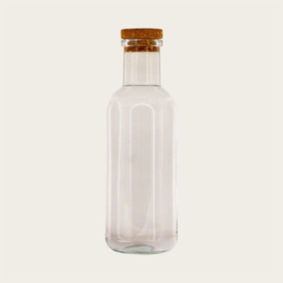 Glasflaske Med Korkprop Transparent
