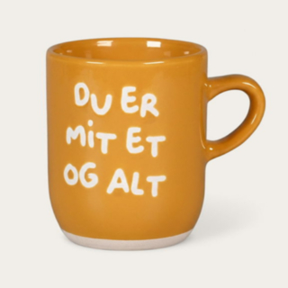 Du Er Mit Et Og Alt Krus Gul