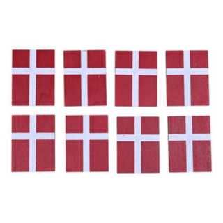 Dannebrog Trækonfetti Rød